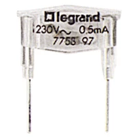Лампа подсветки Legrand Galea Life зеленая 230B, 0.5mA