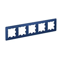 Systeme Electric AtlasDesign Air Аквамарин/дымчатый черный Рамка 5-ая