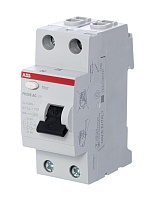 УЗО ABB FH202 AC-63/0,1 2P 63A 100mA тип AC