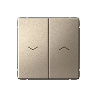 Systeme Electric ArtGallery Шампань Выключатель 2-клавишный для жалюзи, 2х сх.4, 10А, механизм
