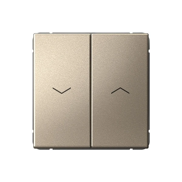 Systeme Electric ArtGallery Шампань Выключатель 2-клавишный для жалюзи, 2х сх.4, 10А, механизм