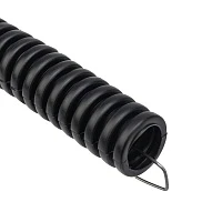 Труба гофрированная REXANT ПНД, Ø 25 мм черная (10м в уп)