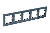 Systeme Electric AtlasDesign Nature Натуральное стекло Грифель Рамка 5-ая