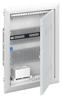 Шкаф мультимедийный ABB UK620MV с дверью с вентиляционными отверстиями и DIN-рейкой (2 ряда)