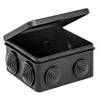 Ruvinil Коробка распределительная ОП 100х100х50мм 8 вводов IP54 черная
