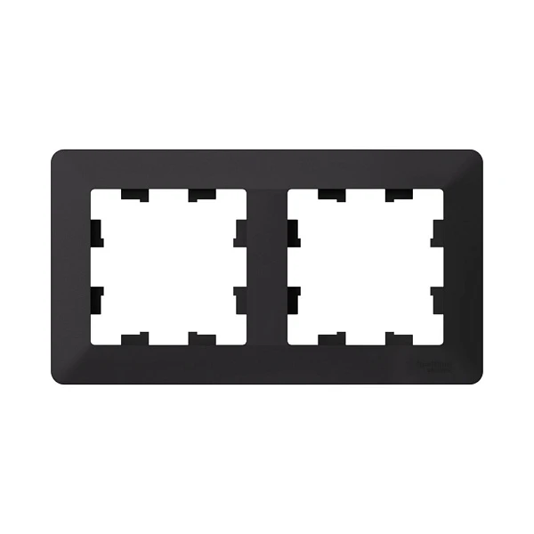 Systeme Electric AtlasDesign Air Карбон/дымчатый черный Рамка 2-ая