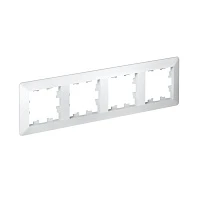 Systeme Electric AtlasDesign Air Белый/дымчатый белый Рамка 4-ая