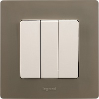 Выключатель Legrand Etika трехкл белый