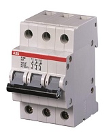 Рубильник модульный ABB 3P E203r 100A рычаг красный