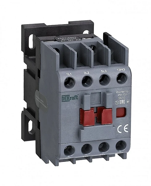 Dekraft Контактор 9А 230В АС3 АС4 1НО КМ-102