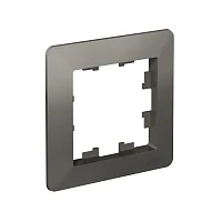 Systeme Electric AtlasDesign Air Сталь/дымчатый черный Рамка 1-ая