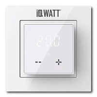 Терморегулятор IQ Thermostat D программируемый, под рамку 55х55 белый