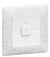 Накладка выключателя Legrand Valena LIFE белый жалюзийного