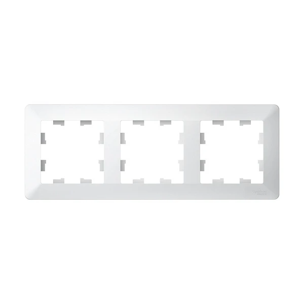 Systeme Electric AtlasDesign Air Лотос/дымчатый белый Рамка 3-ая