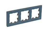 Systeme Electric AtlasDesign Nature Натуральное стекло Грифель Рамка 3-ая