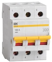 Выключатель нагрузки IEK ВН-32 3Р 100А (мини-рубильник)