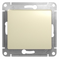 Выключатель Schneider Electric Glossa Бежевый Кнопка нажимная, сх.1, 10АХ