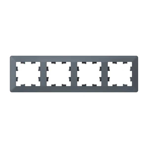 Systeme Electric AtlasDesign Air Грифель/дымчатый черный Рамка 4-ая