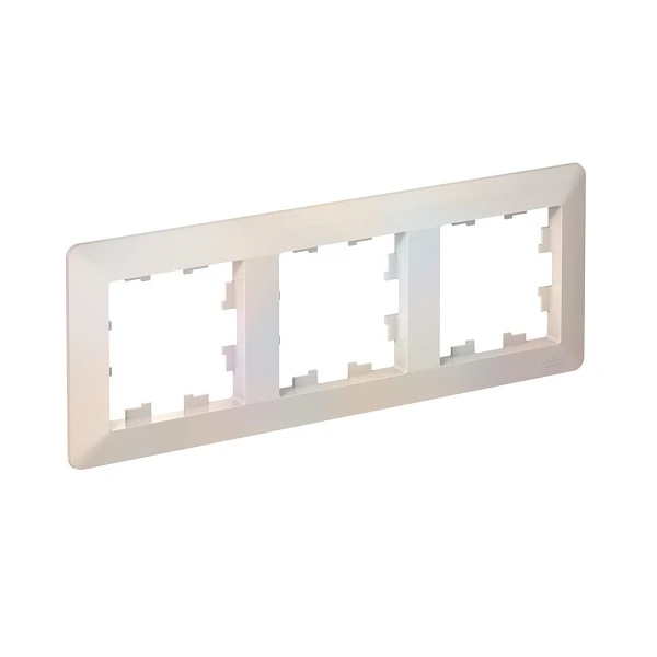 Systeme Electric AtlasDesign Air Жемчуг/дымчатый белый Рамка 3-ая