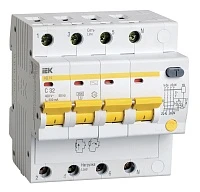 IEK Дифференциальный автоматический выключатель АД14 4Р 32А 300мА