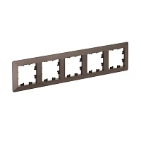 Systeme Electric AtlasDesign Air Мокко/дымчатый черный Рамка 5-ая