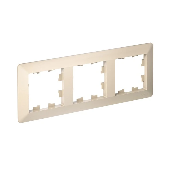 Systeme Electric AtlasDesign Air Бежевый/дымчатый белый Рамка 3-ая