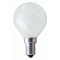 Лампа шар 60W E14 матовая