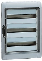 Шкаф накладной Legrand Plexo IP65 на 36 (3х12) модулей с шинами N+PE с прозрачной дверью