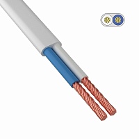Провод ШВВП 2х0,5 мм² белый