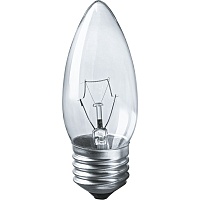 Лампа свеча 60w Е27 прозр.