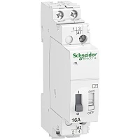 Импульсное реле Schneider Electric iTL16A 2 полюса 2НО 230В АС 50-60ГЦ 110В DC 1 модуль