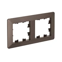 Systeme Electric AtlasDesign Air Мокко/дымчатый черный Рамка 2-ая