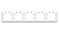 Systeme Electric AtlasDesign Antique Лотос Рамка 5-ая, универсальная