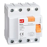 LSIS Electric RKN УЗО 3P+N 25A 30mA AC  6кА 