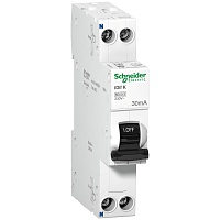 Дифференциальный атомат Schneider Electric Acti 9 iDif 1P+N K 20А С 30мА АС 6кА 1 модуль