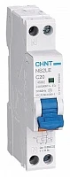 CHINT Диф. автомат NB2LE 1P+N 16A 30mA 1мод., х-ка С, электронный тип AС,  6kA