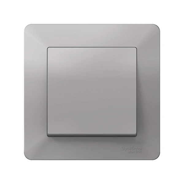 Systeme Electric AtlasDesign Air Алюминий/дымчатый черный Рамка 1-ая