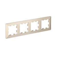 Systeme Electric AtlasDesign Air Бежевый/дымчатый белый Рамка 4-ая