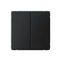 Systeme Electric ArtGallery Карбон Выключатель 2-клавишный, сх.5, 10АХ, механизм