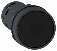 SE XB7 Кнопка 22мм черная с фиксацией 1НО