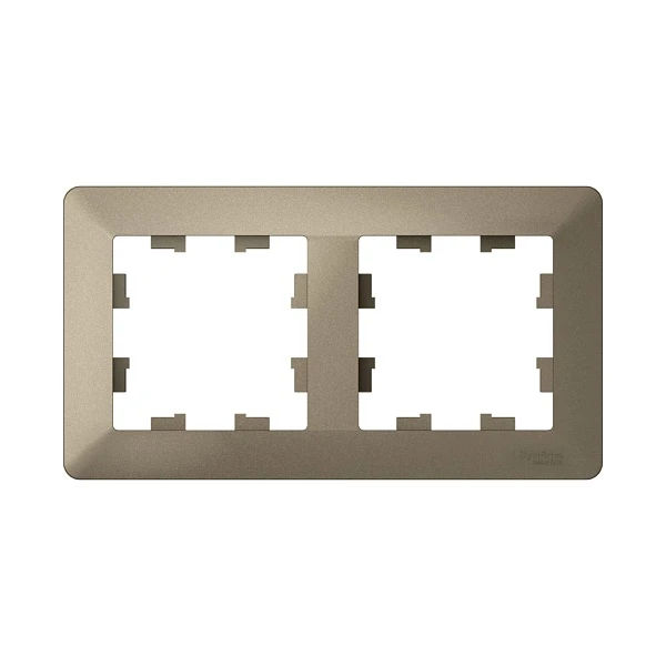 Systeme Electric AtlasDesign Air Шампань/дымчатый черный Рамка 2-ая