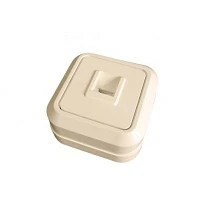 Розетка телефонная Makel Siva кремовый