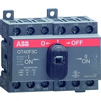 Выключатель-разъединитель реверсивный ABB OT16F3С 3Р 16А с ручкой управления