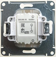 Выключатель Schneider Electric Glossa Перламутр Кнопка нажимная сх.1, 10AX