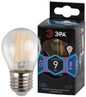 Лампа светодиодная филамент шар ЭРА F-LED P45-9w-840-E27