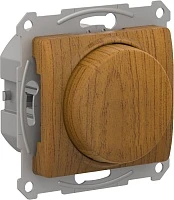 Светорегулятор Schneider Electric Glossa Дерево Дуб поворотно-нажимной, 315Вт, механизм