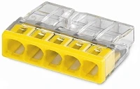 Клемма строительно-монтажная СМК 2273-205 EU2.5 415 5-проводная прозр. TOKOV ELECTRIC TKE-EU2.5-415/