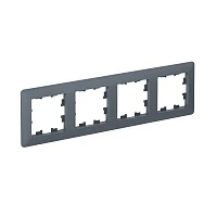 Systeme Electric AtlasDesign Air Грифель/дымчатый черный Рамка 4-ая