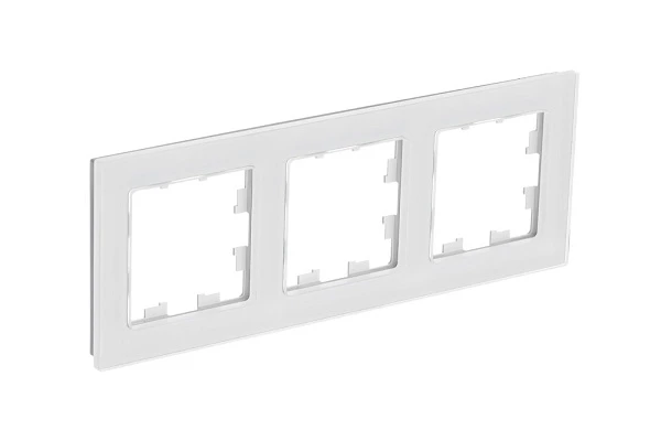 Systeme Electric AtlasDesign Nature Натуральное стекло Белый Рамка 3-ая