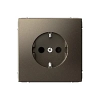 Systeme Electric ArtGallery Мокко Розетка с заземлением со шторками, 16А, механизм